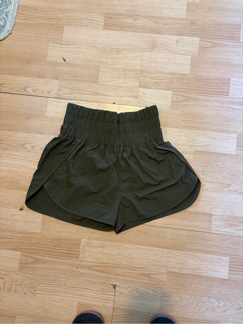 Zenana Outfitters Olive Green High-Rise Athletic Shorts